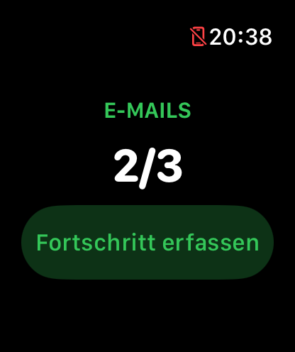 FocusOrbit auf der Apple Watch